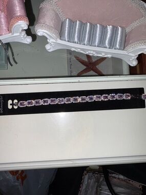 Pink CZ  Tennis Bracelet